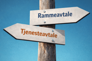 Rammeavtale vs tjenesteavtale – hva bør du velge?